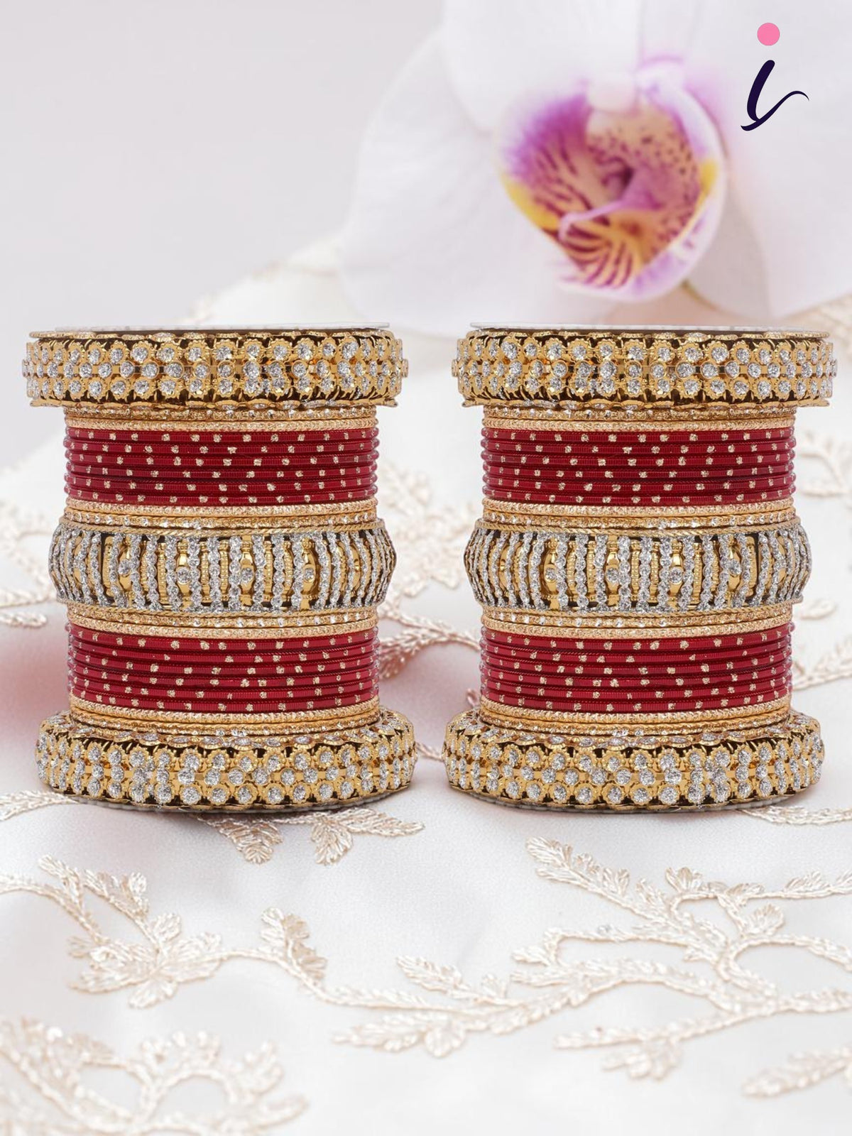 Traditional Bridal Bangle Set (Plus Size) for Women | Golden Ethnic Wedding Bangles | Indian Bridal & Festive Jewellery