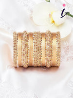 Indian Lac Stone Pattern Bangle Set | Traditional Indian Jewellery | Elegant Indian Bangles Set for Daily & Festive Wear