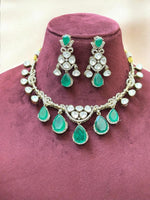 Royal Rose Quartz & Kundan Bridal Necklace Set β Handcrafted Luxe Jewelry - Libasaa.com