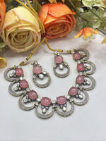 Royal Green Stone Necklace & Earrings Set – Bridal & Party Jewelry - Libasaa.com