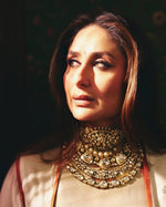 Kareena Kapoor Dazzles in Heritage Kundan Choker Set with Earrings - Libasaa.com