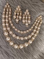 Classic Pearl Layered Necklace Set β Elegant Bridal & Party Jewelry - Libasaa.com