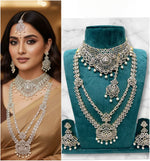 Royal Ruby & Diamond Bridal Choker Necklace Set – Grand Wedding Collection - Libasaa.com