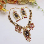 Premium Kundan Bridal Jewellery Set | Indian Bridal Necklace Set for Wedding | Traditional Kundan Polki Jewellery
