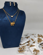 Kareena Kapoor Inspired Bollywood Traditional Elephant Design Gold-Plated Kundan Necklace Set | Indian Jewellery Bridal Necklace Set with Matching Earrings