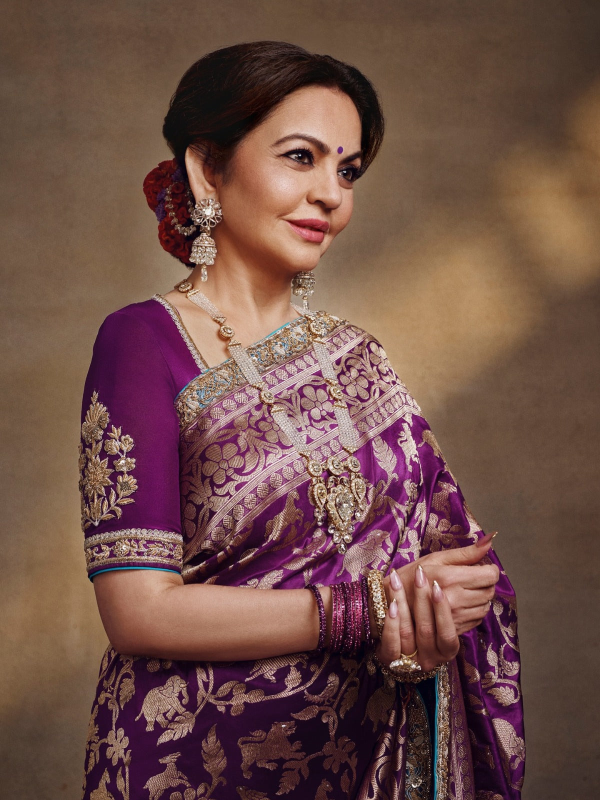 Celebrity-Inspired Kundan Necklace Set with Jhumki Earrings | Luxury Indian Jewellery Wedding Collection