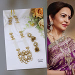 Celebrity-Inspired Kundan Necklace Set with Jhumki Earrings | Luxury Indian Jewellery Wedding Collection
