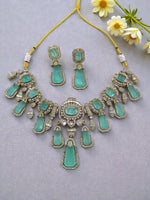 Kundan Necklace Bridal Set with Matching Earrings Beaded Indian Bridal Jewellery Set, Wedding Bridal Necklace Set for Bride