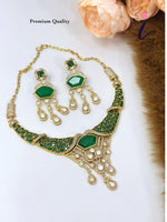 Ruby Red Kundan Necklace Set with Earrings for Women | Gold Plated Bridal Choker Jewellery | Traditional Indian Wedding & Party Wear