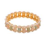 Dailywear Set of 2 Pastel Meenakari Bracelets | Lightweight Kada Bangles | Ethnic Indian Jewelry - Libasaa.com