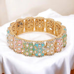 Dailywear Pastel Meenakari Bracelets | Lightweight Ethnic Jewelry - Libasaa.com