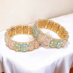 Dailywear Pastel Meenakari Bracelets | Lightweight Ethnic Jewelry - Libasaa.com