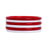 Set of 6 Multicoloured Handpainted Bracelets β Ethnic Boho Jewelry - Libasaa.com