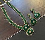 Celebrities Inspired Elephant Design Polki Necklace Earrings Set For Wedding - Libasaa.com