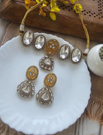 Celebrities Inspired Kundan Choker Earrings Traditional Jewelry Set - Libasaa.com