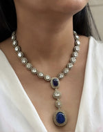 Pakistani Statement Polki Kundan Necklace & Earrings Set | Kundan Jewelry | Indian Jewelry | Pakistani Necklace Set | Traditional Jewelry | Polki Necklace - Libasaa.com