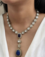 Pakistani Statement Polki Kundan Necklace & Earrings Set | Kundan Jewelry | Indian Jewelry | Pakistani Necklace Set | Traditional Jewelry | Polki Necklace - Libasaa.com