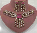 Punjabi Ethnic Kundan Choker Earrings Set for Weddings | Kundan Jewelry | Indian Jewelry | Pakistani Jewelry | Traditional Jewelry - Libasaa.com