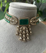 Punjabi Ethnic Kundan Choker Earrings Set for Weddings | Kundan Jewelry | Indian Jewelry | Pakistani Jewelry | Traditional Jewelry - Libasaa.com