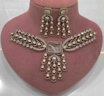 Punjabi Ethnic Kundan Choker Earrings Set for Weddings | Kundan Jewelry | Indian Jewelry | Pakistani Jewelry | Traditional Jewelry - Libasaa.com