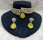 Sabyasachi Royal kundan polki choker earrings set for wedding | Kundan Jewelry | AD Jewelry | Indian Jewelry - Libasaa.com