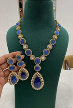 Indian Statement Polki Kundan Necklace Earrings Set | Kundan Jewelry | Indian Jewelry - Libasaa.com