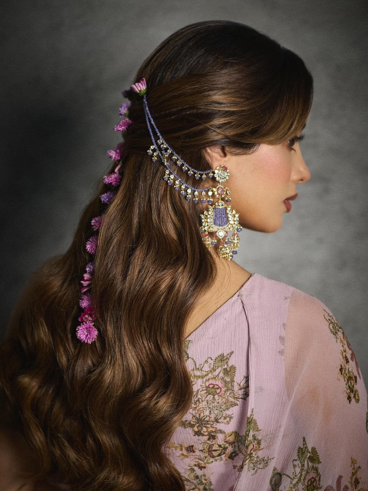 Exclusive Jahnvi Kapoor Inspired Kundan Polki Jhumki Earrings | Indian Jewellery Designer Bridal Earring Set | Traditional Indian Earring Set