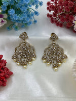Victorian Elegance Premium AD Earrings – Timeless Vintage Charm - Libasaa.com