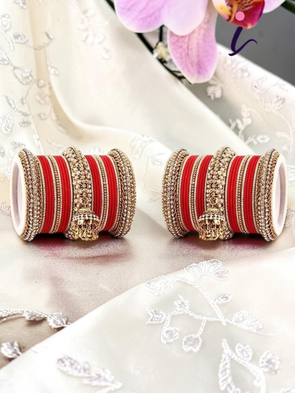 Indian Bollywood Bangles Jewelry Set, 5 Color Latkan Jhumki Bridal Bangles, Traditional Wedding Jewelry for Women