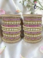 Light Blue Ethnic Kundan Bangles Set for Women | Traditional Bridal Wedding Designer Bangles Collection