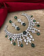 Multi Layered Flower Design Indian Choker Earring Set For Women - Libasaa.com