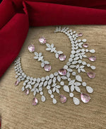 Multi Layered Flower Design Indian Choker Earring Set For Women - Libasaa.com