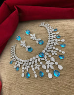 Multi Layered Flower Design Indian Choker Earring Set For Women - Libasaa.com