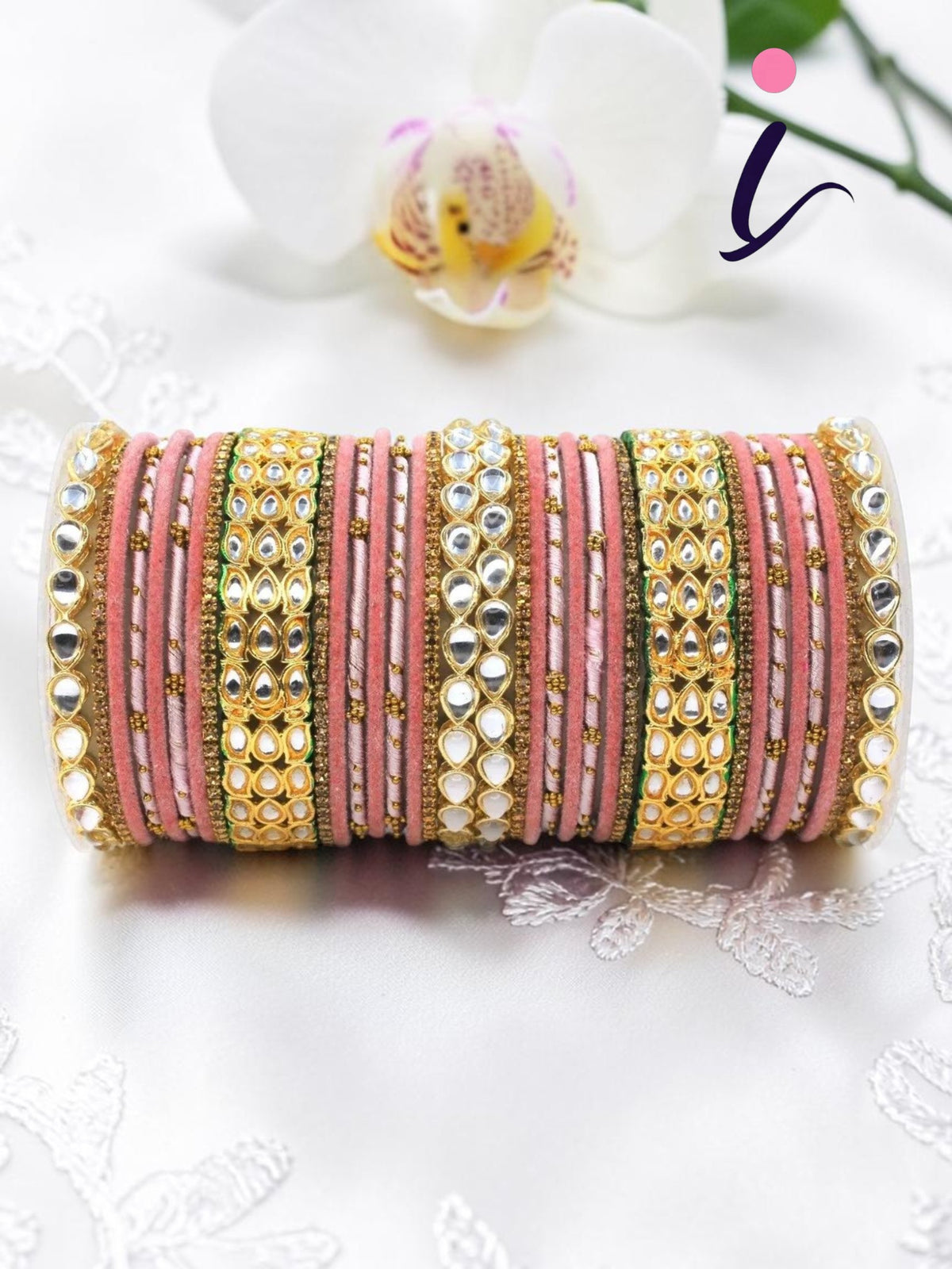 Silk Thread Kundan Kada Stones Bangle Set for Women | Traditional Bridal Wedding Designer Bangles Collection