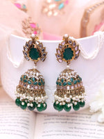 Handmade Indian Kundan Earring Jewelry, Indian Heritage with Timeless Kundan - Libasaa.com