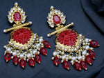 Handmade Indian Kundan Earring Jewelry, Asian Earrings for Fastivals and events - Libasaa.com