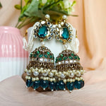 Handmade Indian Kundan Earring Jewelry, Indian Heritage with Timeless Kundan - Libasaa.com