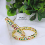 Jadau Gold Plated Kada Bangles Set for Women – Traditional Pearl Studded Bridal Chooda, Wedding & Festive Jewellery