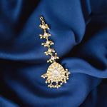 Pakistani Golden Pearl Maangtikka For Women - Libasaa.com