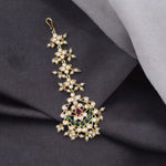Multicolor Festive Stone Work Maangtikka For Women - Libasaa.com