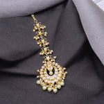 Jaipuri Gold Plated Flower Design Maangtikka For Women - Libasaa.com