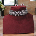 Rajsthani Handcrafted Polki Choker Earrings Set For Women - Libasaa.com