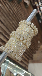Indian Ethnic Golden Bangle Chura Set For Wedding - Libasaa.com
