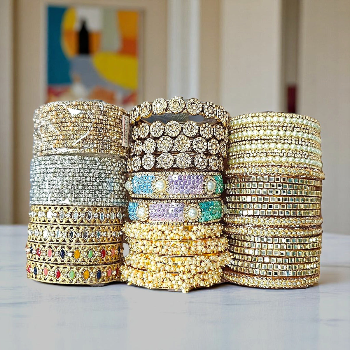 Bridal Combo Box – Multi Kada, Stone Bangles, Kundan Set