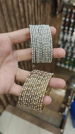 Indian Pearl Bridal Bangle Set For Wedding - Libasaa.com