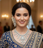 Royal Kundan Style Choker Necklace Set with Matching Earrings | Indian Jewellery Traditional Kundan Indian Necklace Set