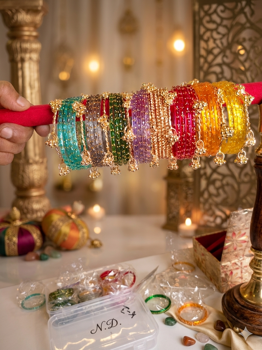 Indian New Kashmiri Ghunghroo Bangles with Raindrop Design 8 Color Set | Bridal Bangle Set | Traditional Indian Jewellery Bangles Set