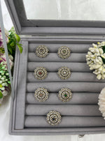 Regal Orb Victorian AD Ring – Statement Bridal & Party Jewelry - Libasaa.com