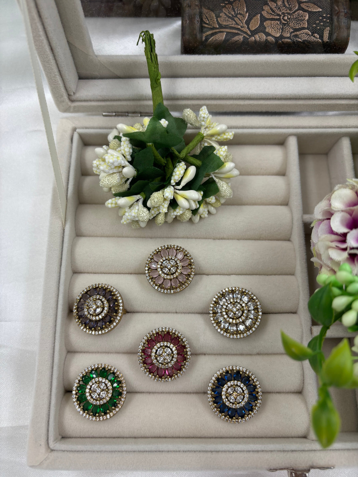 Premium Victorian AD Finger Ring – Adjustable Statement Jewelry - Libasaa.com