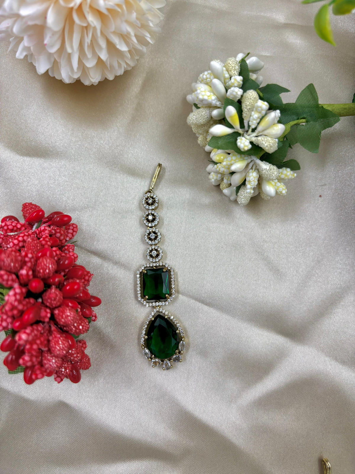 Royal Victorian Drop Maangtika – Timeless Bridal Elegance - Libasaa.com